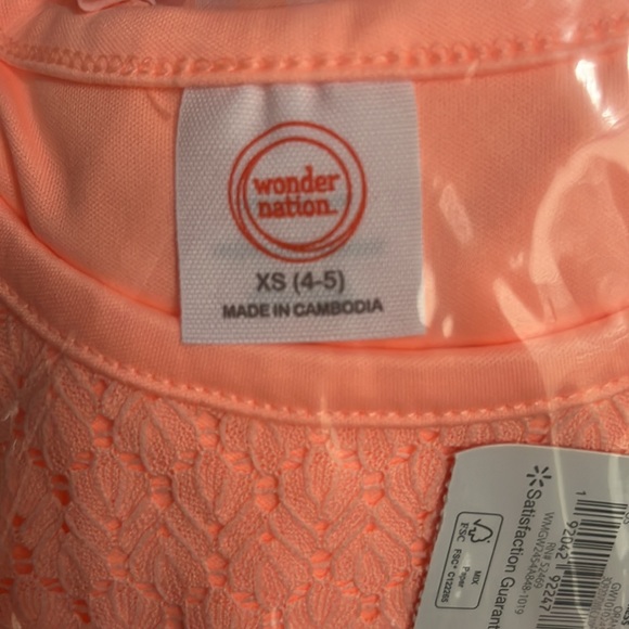 Wonder Nation Girls Ruffle Chiffon Dress gingham - Picture 6 of 10